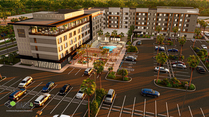 Dual Courtyard and Residence Inn by Marriot