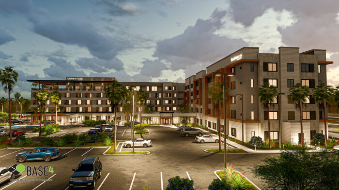 Dual Courtyard and Residence Inn by Marriot