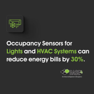 Occupancy sensors for lights and HVAC systems